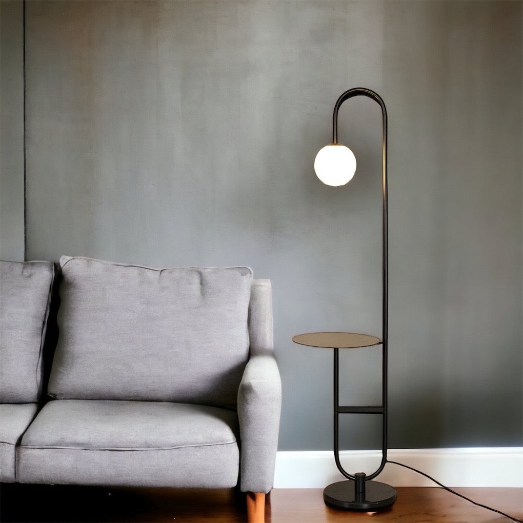 Space Saving Floor Lamp with Shelf