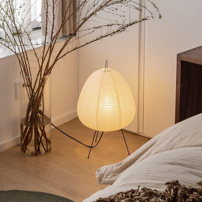 Traditional Rice Paper Floor Lamp for Warm Ambiance - Fesara
