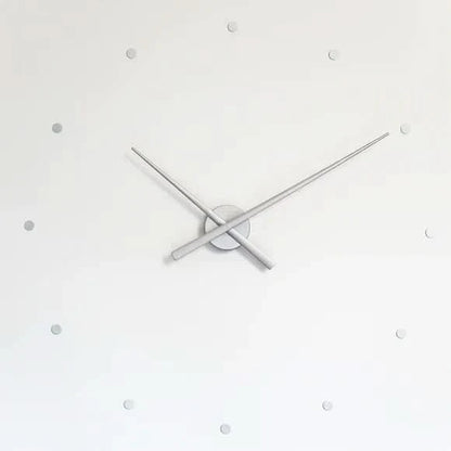 Simple Large Black Round Wall Clock 40cm