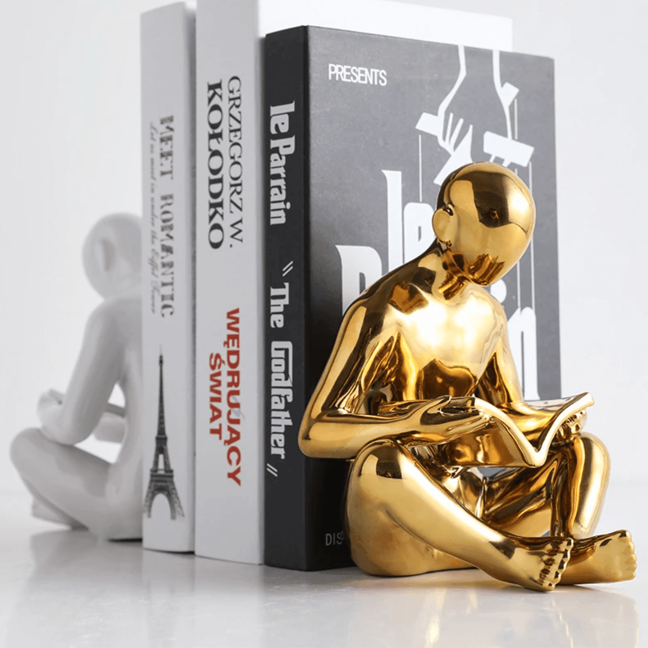 Stylish Bookend Figure for Home Office Decor - Fesara