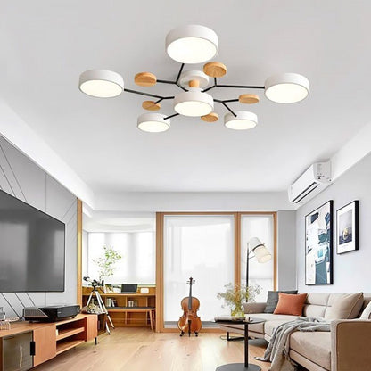 Contemporary LED Ceiling Lamp with Warm White Lighting
