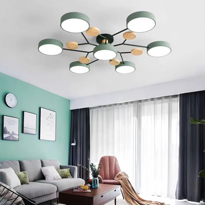 Contemporary LED Ceiling Lamp with Warm White Lighting