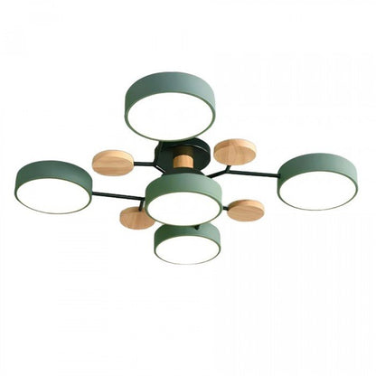 Contemporary LED Ceiling Lamp with Warm White Lighting
