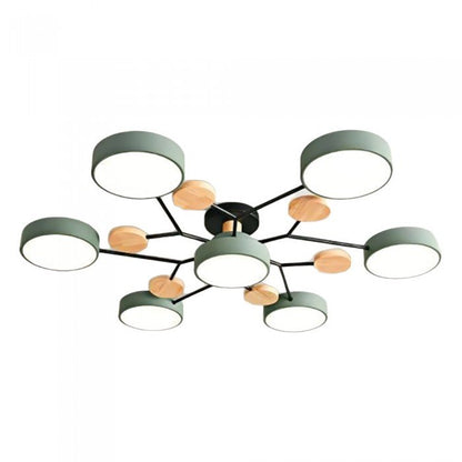 Contemporary LED Ceiling Lamp with Warm White Lighting