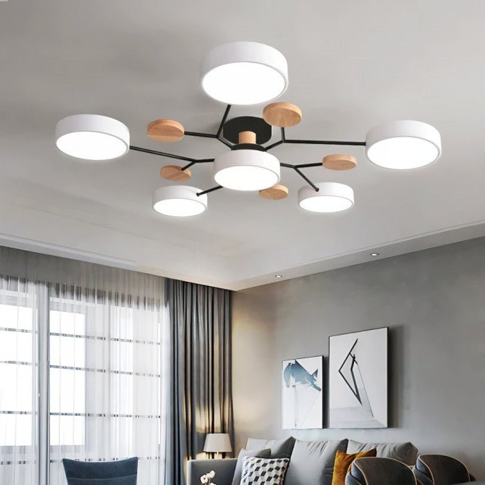 Contemporary LED Ceiling Lamp with Warm White Lighting