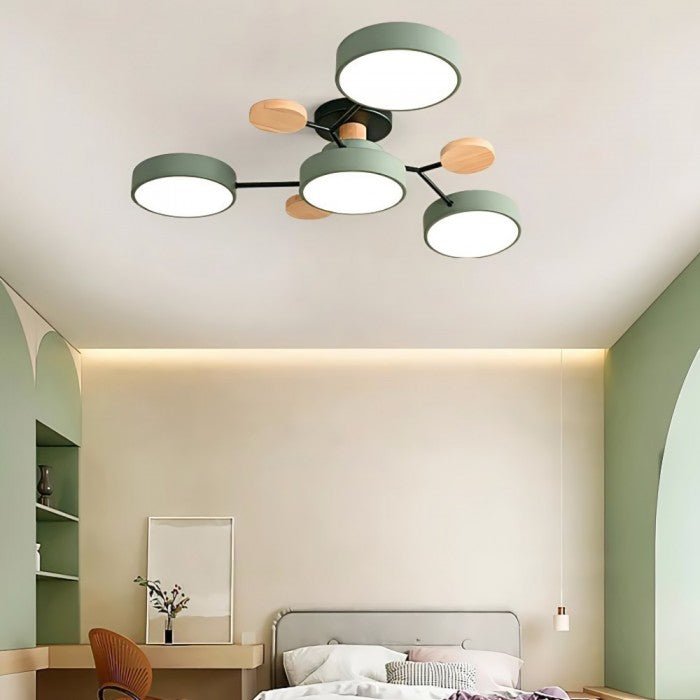 Contemporary LED Ceiling Lamp with Warm White Lighting