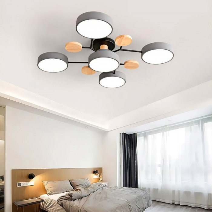 Contemporary LED Ceiling Lamp with Warm White Lighting