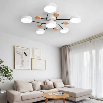Contemporary LED Ceiling Lamp with Warm White Lighting