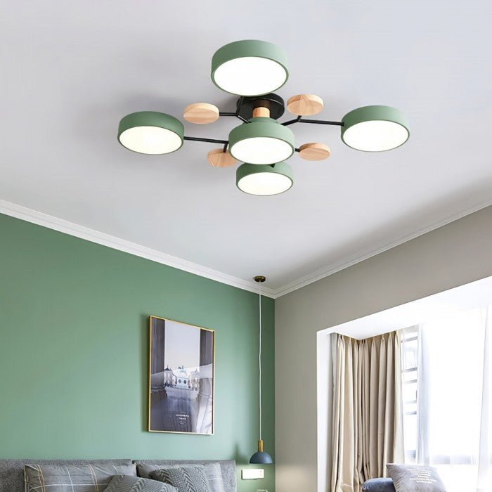 Contemporary LED Ceiling Lamp with Warm White Lighting