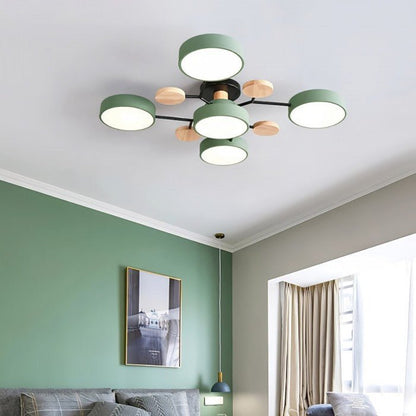 Contemporary LED Ceiling Lamp with Warm White Lighting