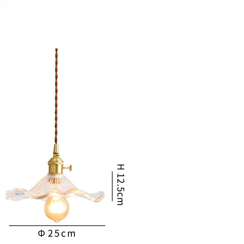 Modern Colourful Glass Copper Pendant Light