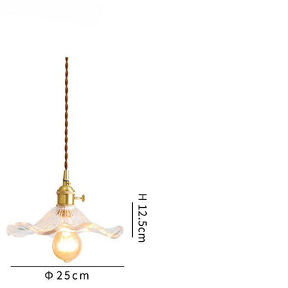 Modern Colourful Glass Copper Pendant Light