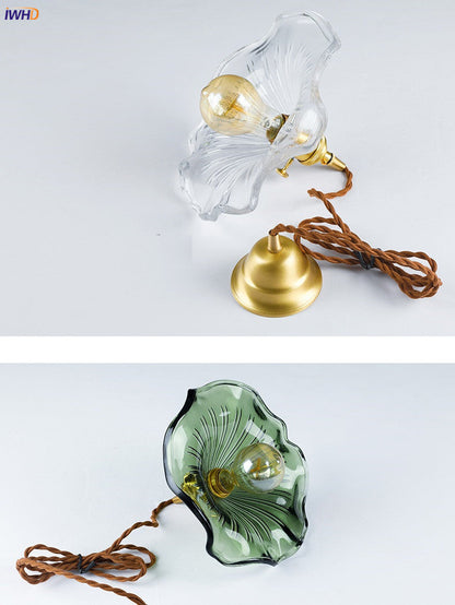 Modern Colourful Glass Copper Pendant Light