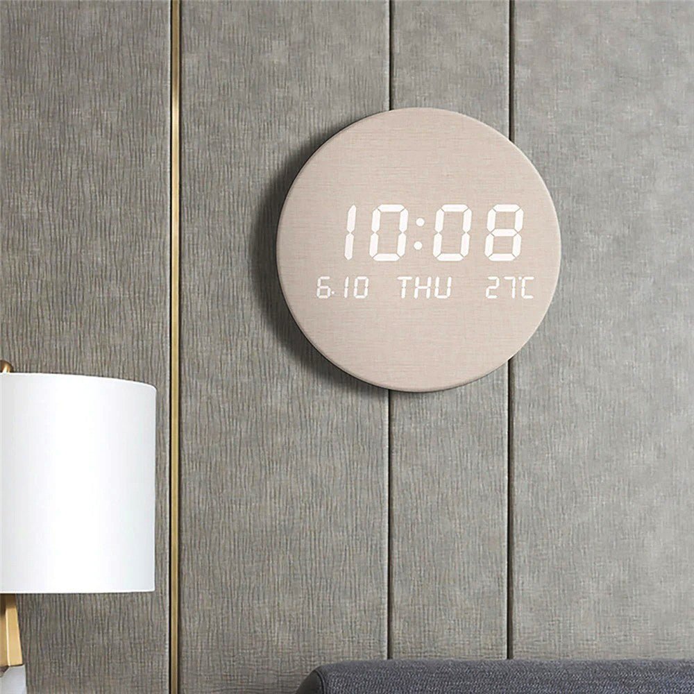 Modern Scandinavian Wooden Wall Clock