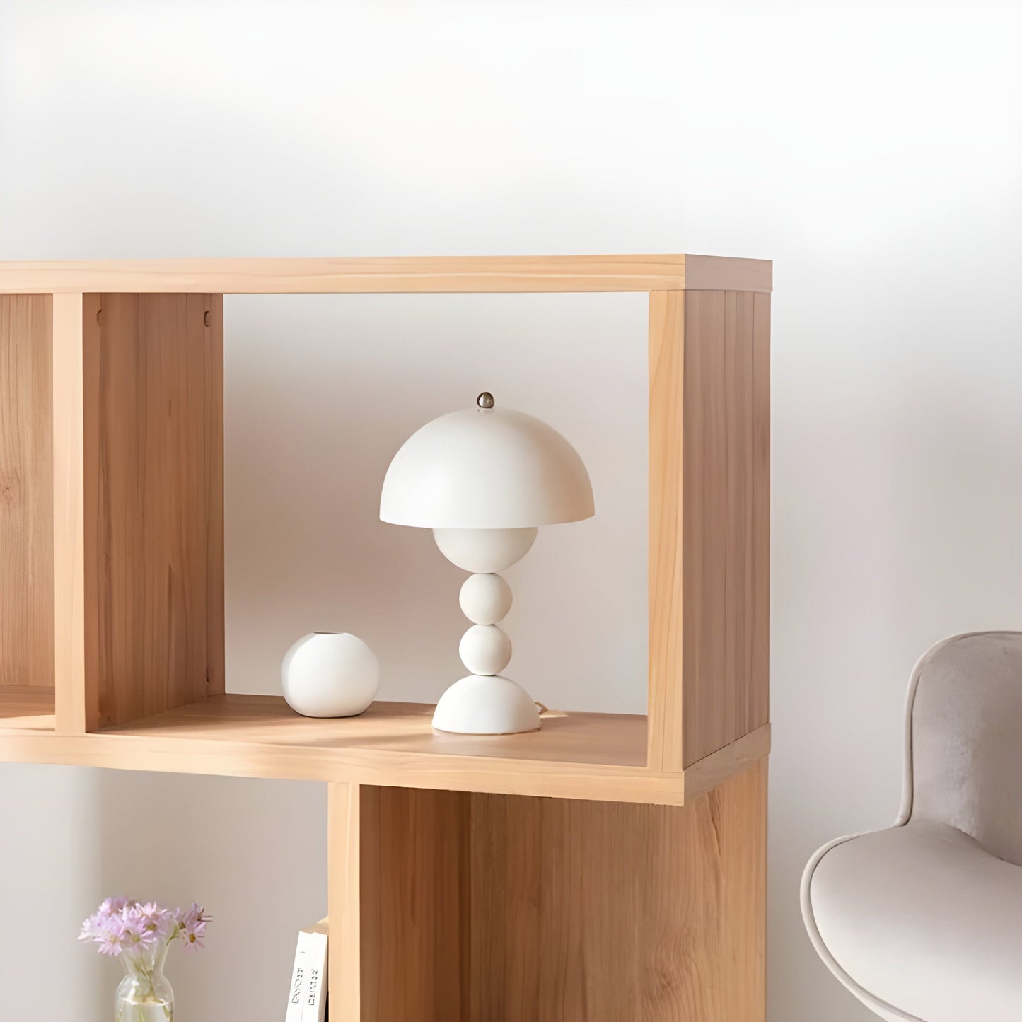Simple White LED Desk Lamp with Dimmer