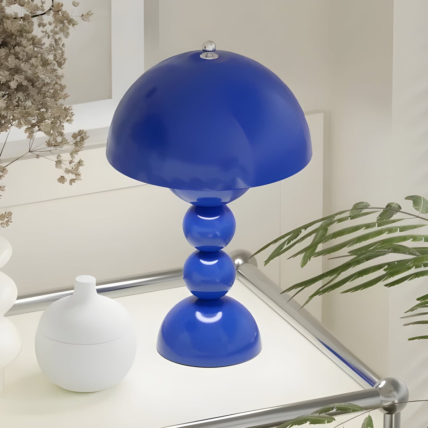 Simple White LED Desk Lamp with Dimmer