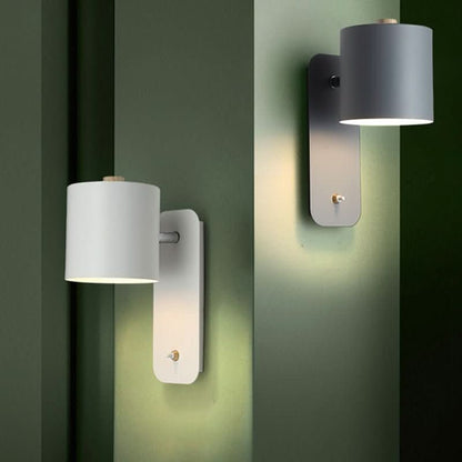 Contemporary Scandinavian LED Wall Lamp with Switch