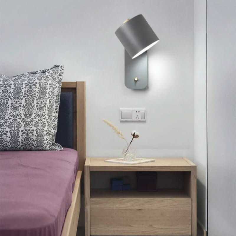 Contemporary Scandinavian LED Wall Lamp with Switch