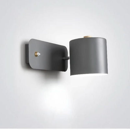 Contemporary Scandinavian LED Wall Lamp with Switch