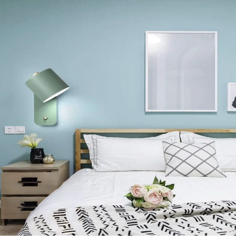 Contemporary Scandinavian LED Wall Lamp with Switch