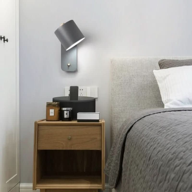 Contemporary Scandinavian LED Wall Lamp with Switch