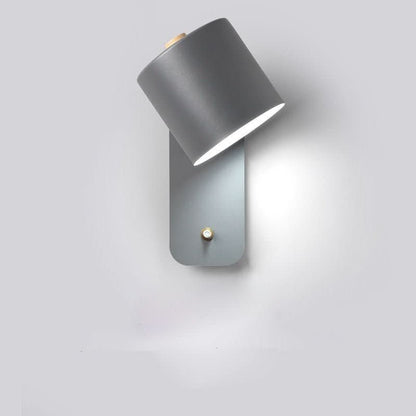 Contemporary Scandinavian LED Wall Lamp with Switch
