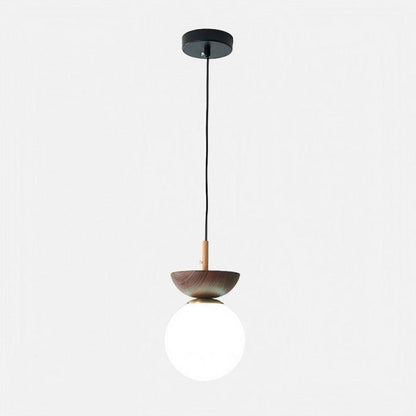 Rustic Wooden Pendant Lighting Fixture