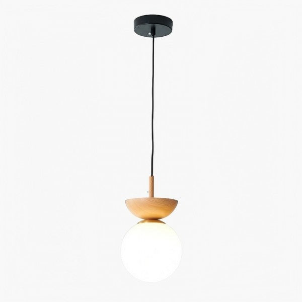 Rustic Wooden Pendant Lighting Fixture