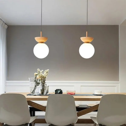 Rustic Wooden Pendant Lighting Fixture