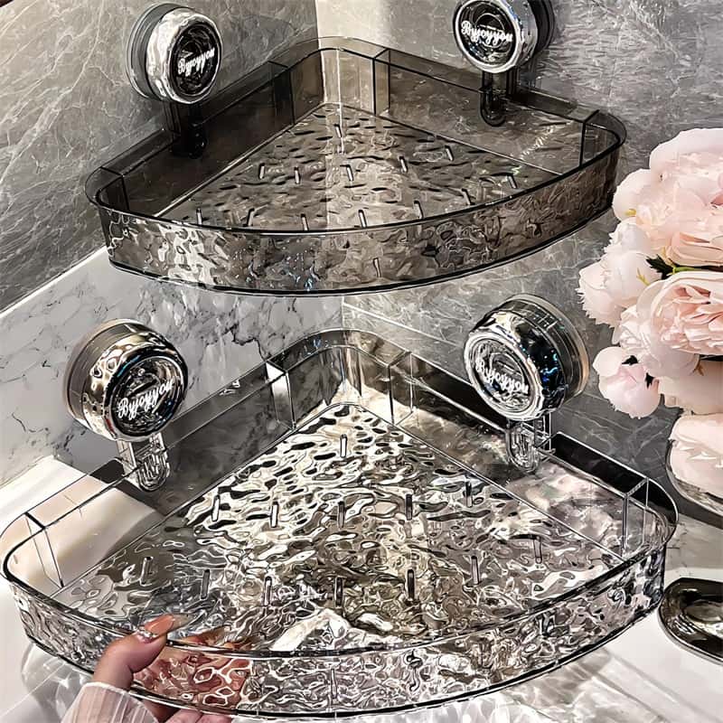 Easy Install Wall Shelf - Adhesive Suction Cup Storage Rack