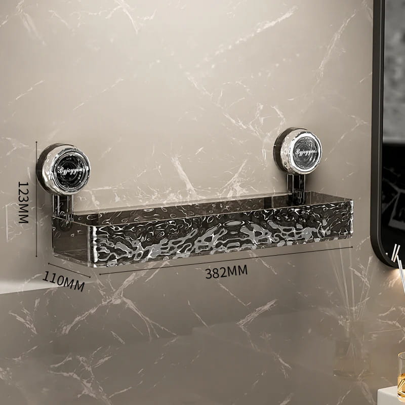 Easy Install Wall Shelf - Adhesive Suction Cup Storage Rack