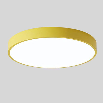Scandinavian Wood LED Ceiling Lamp – Round Design