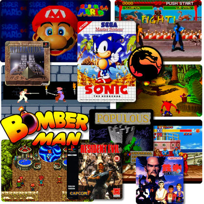 Classic Gaming Console 64GB Bundle with 2 Pads