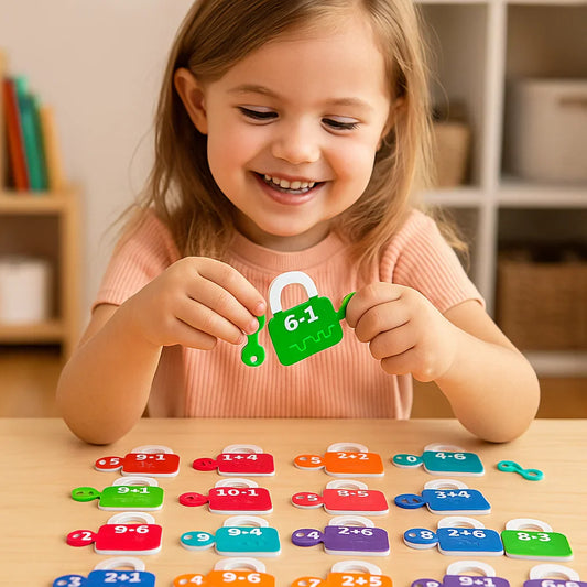 Educational Alphabet and Number Puzzle Lock Set - Fesara