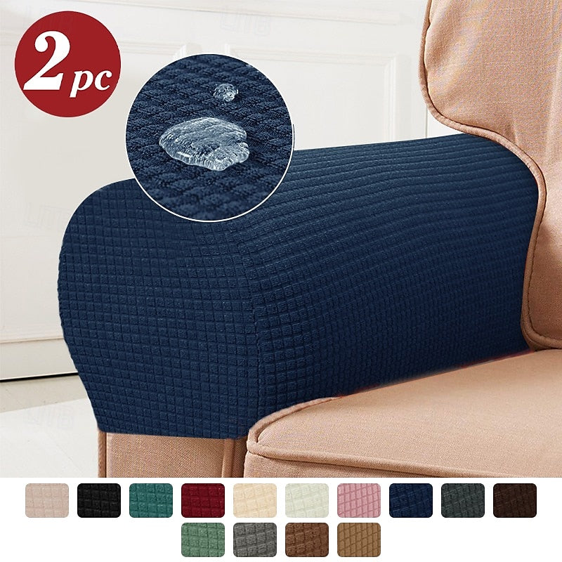 Soft Furniture Armrest Protectors, Set of 2, Red