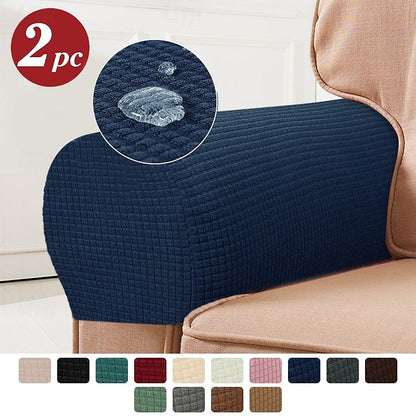 Soft Furniture Armrest Protectors, Set of 2, Red