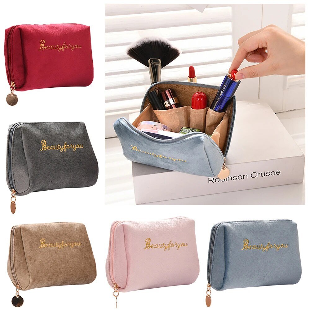 Luxurious Soft Makeup Pouch