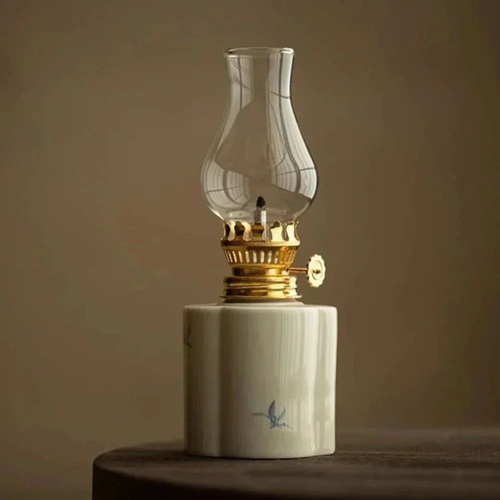 Warm Glow Kerosene Oil Lamp