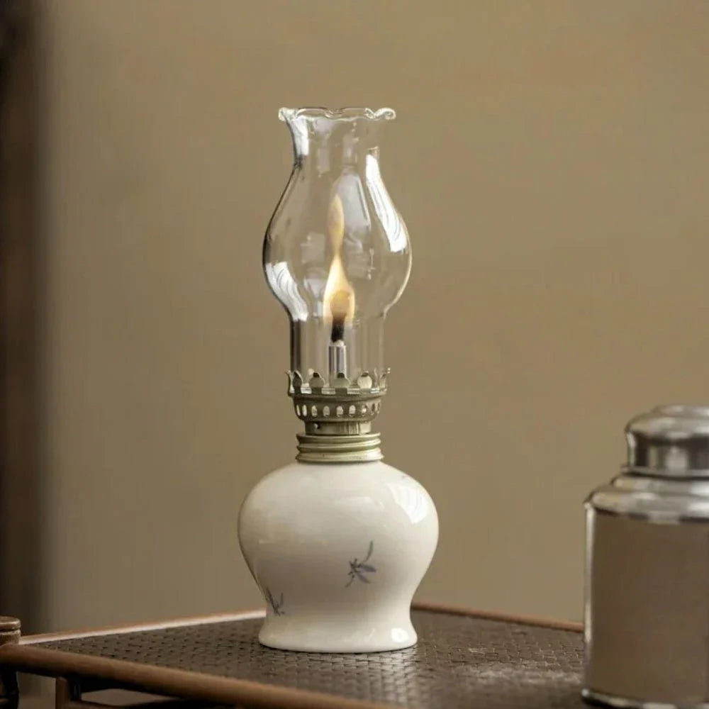 Warm Glow Kerosene Oil Lamp