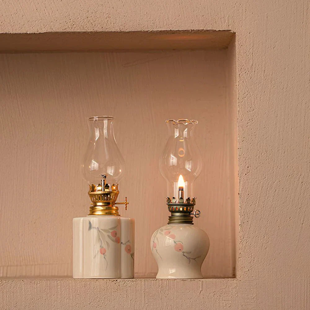 Warm Glow Kerosene Oil Lamp