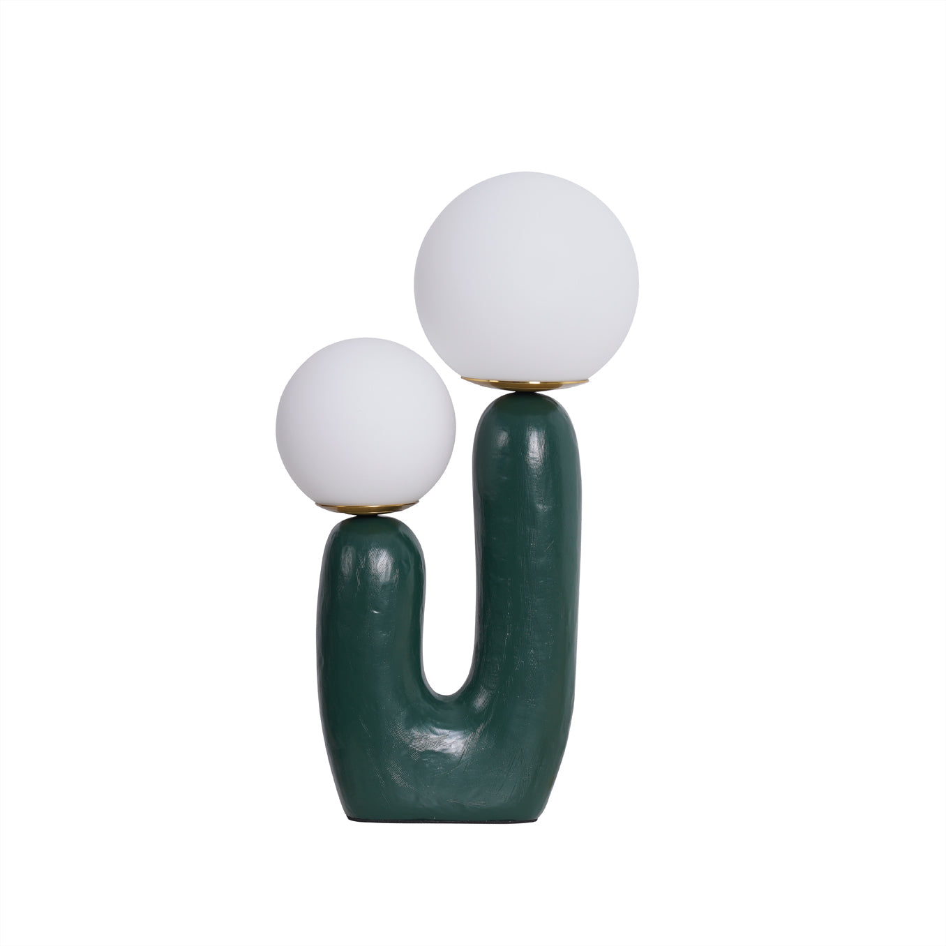 Elegant Glass and Metal Desk Lamp