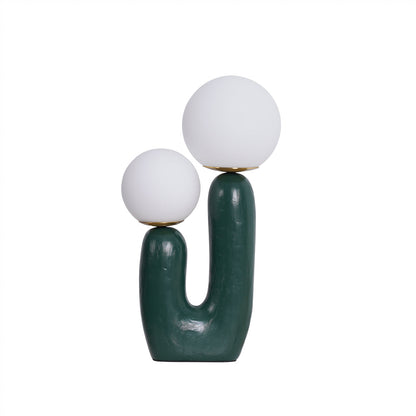 Elegant Glass and Metal Desk Lamp