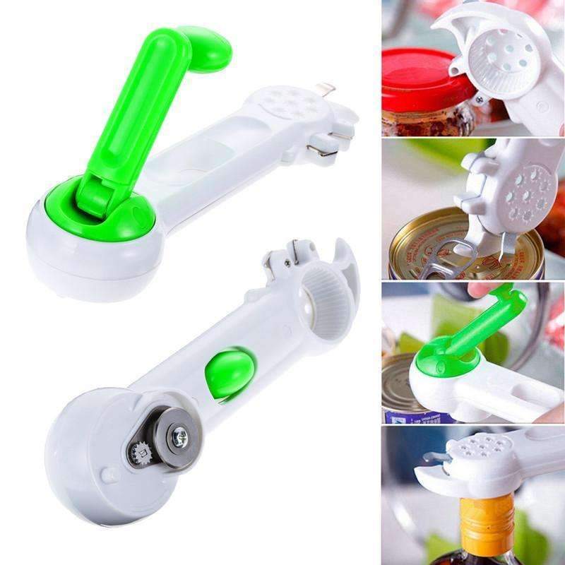 Multifunctional 7-in-1 Can Bottle Opener Tool