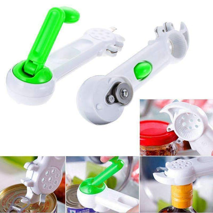 Multifunctional 7-in-1 Can Bottle Opener Tool
