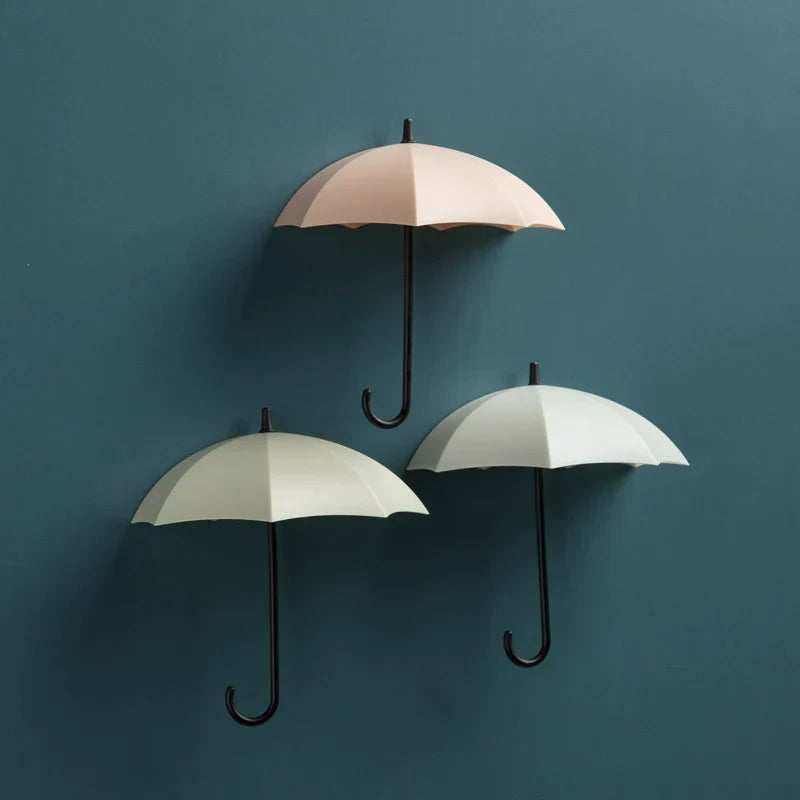 Simple Umbrella Key Hook with Coat Hanger