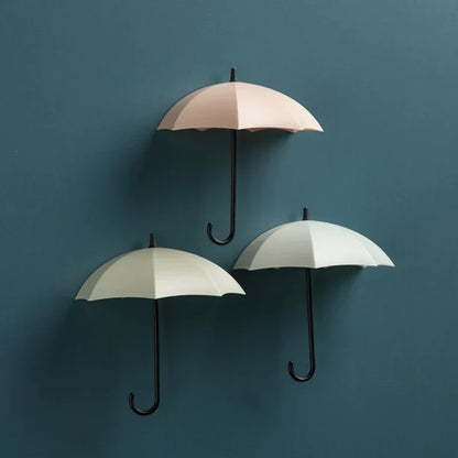 Simple Umbrella Key Hook with Coat Hanger