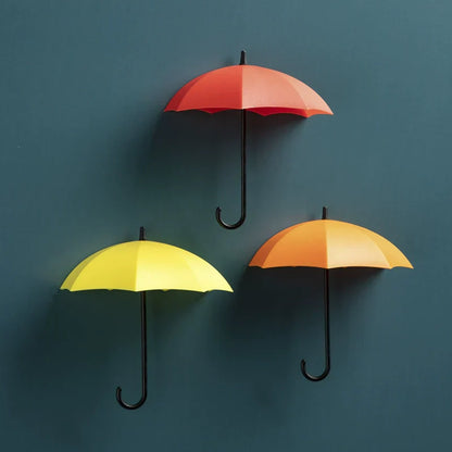 Simple Umbrella Key Hook with Coat Hanger