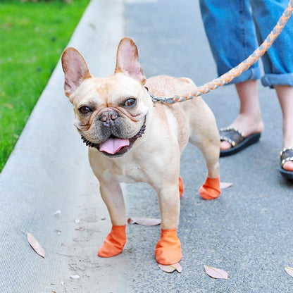 Waterproof Dog Booties with Traction and Cozy Protection