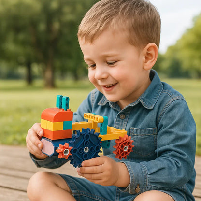 Fun Learning Building Blocks with Motorized Kit