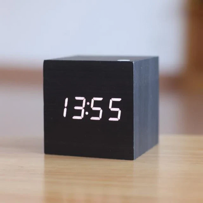 Classic Wood LED Digital Table Clock - Fesara